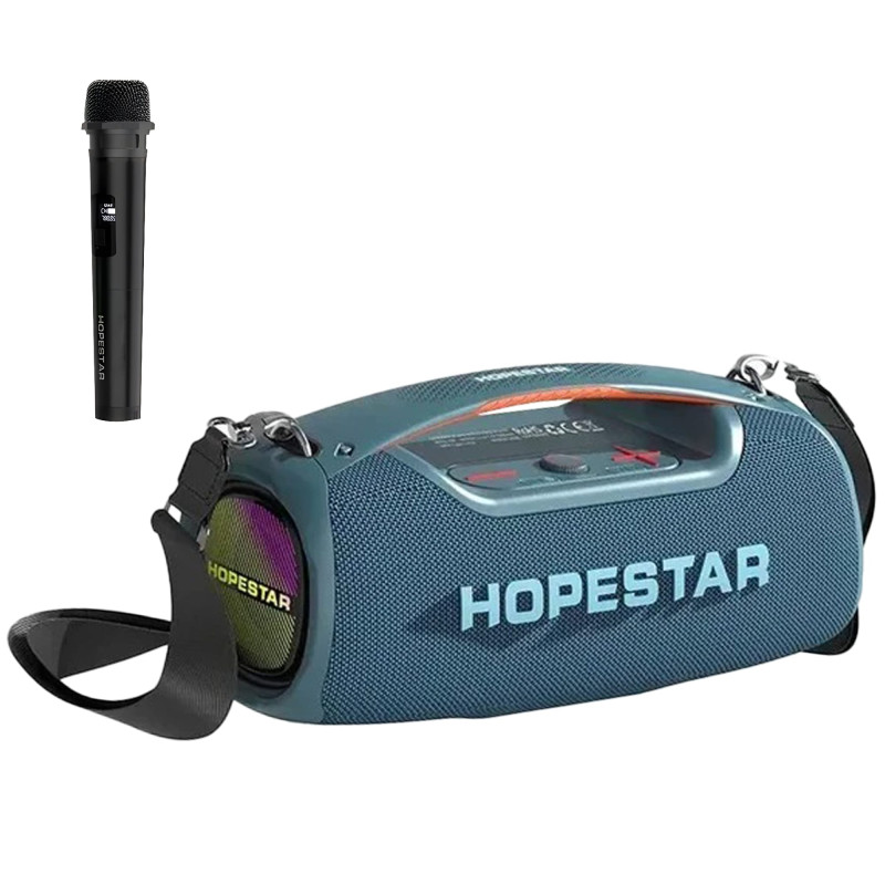 Портативна акустична система Hopestar A60 (100W, 15000mAh, IPX6),Синя
