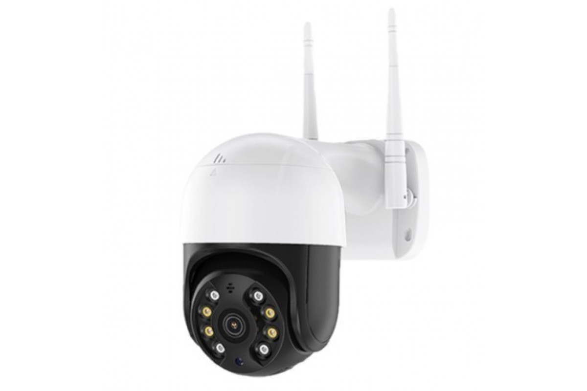 Вулична PTZ Wi-Fi камера відеоспостереження 4MP (ICSEE, біло-зелена коробка)