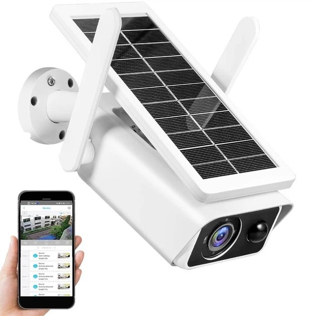 Вулична автономна Wi-Fi камера Q2 на сонячній панелі (3MP, iCSee, Original)