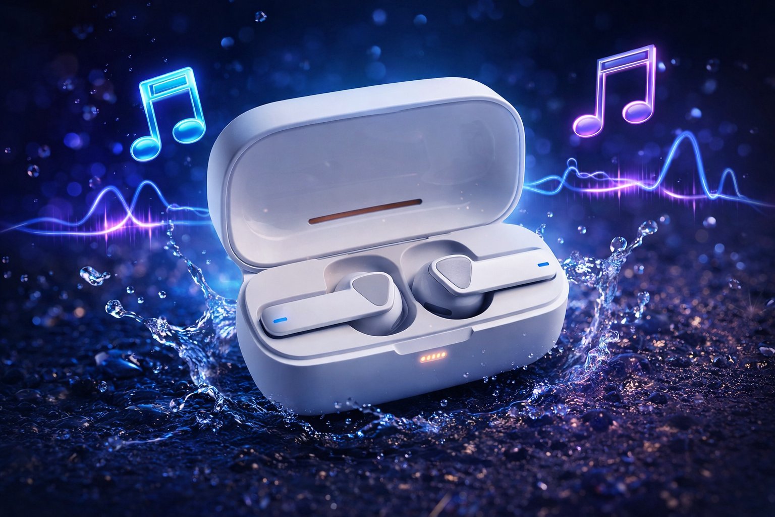 Бездротові Bluetooth-навушники EARBUDS у зарядному кейсі