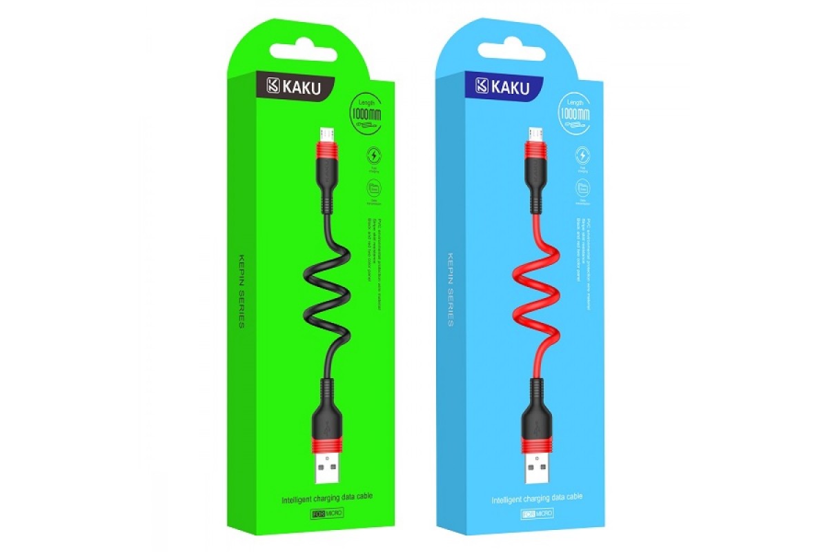 Кабель USB — Micro-USB KAKUSIGA KSC-319 Kepin Series (1м, 3.2A) — Висока потужність та надійність