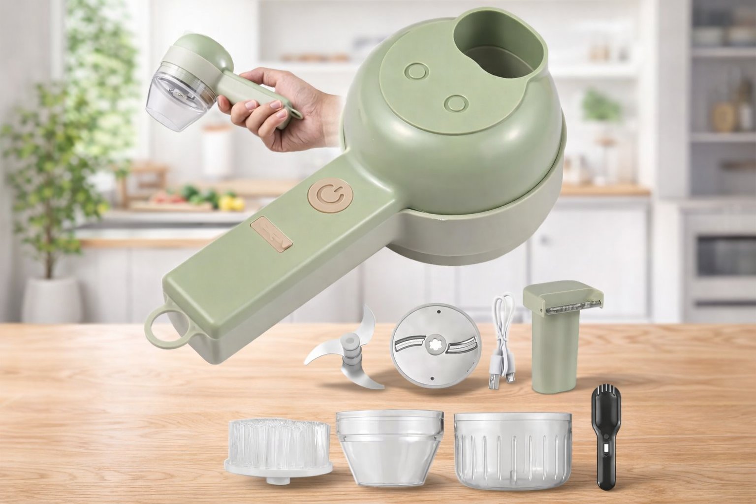 Мультифункціональна овочерізка-подрібнювач FOOD CHOPPER Vegetable cutter 223-9 (LY50) — Швидкість та безпека на вашій кухні