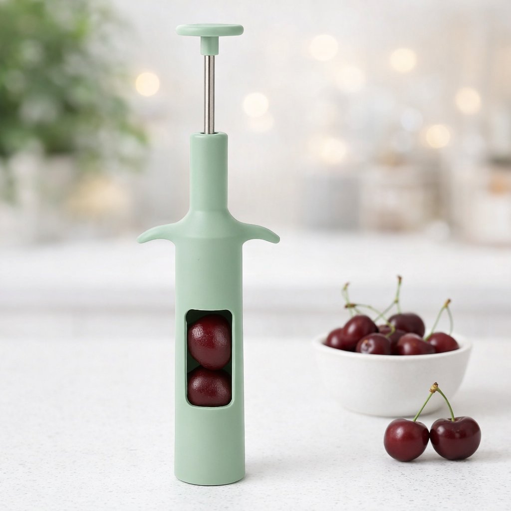 Вишнечистка (Відокремлювач кісточок) DATE CORER (VELEKA-851) — Швидка підготовка ягід без зайвих зусиль,Зелена