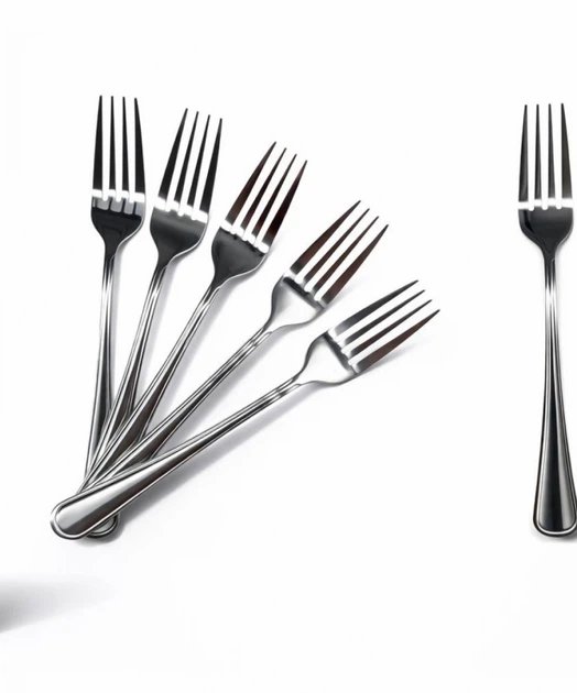 Набір десертних виделок Cutlery Set 433-11-M082 (6 шт.) — Класика дзеркального хрому