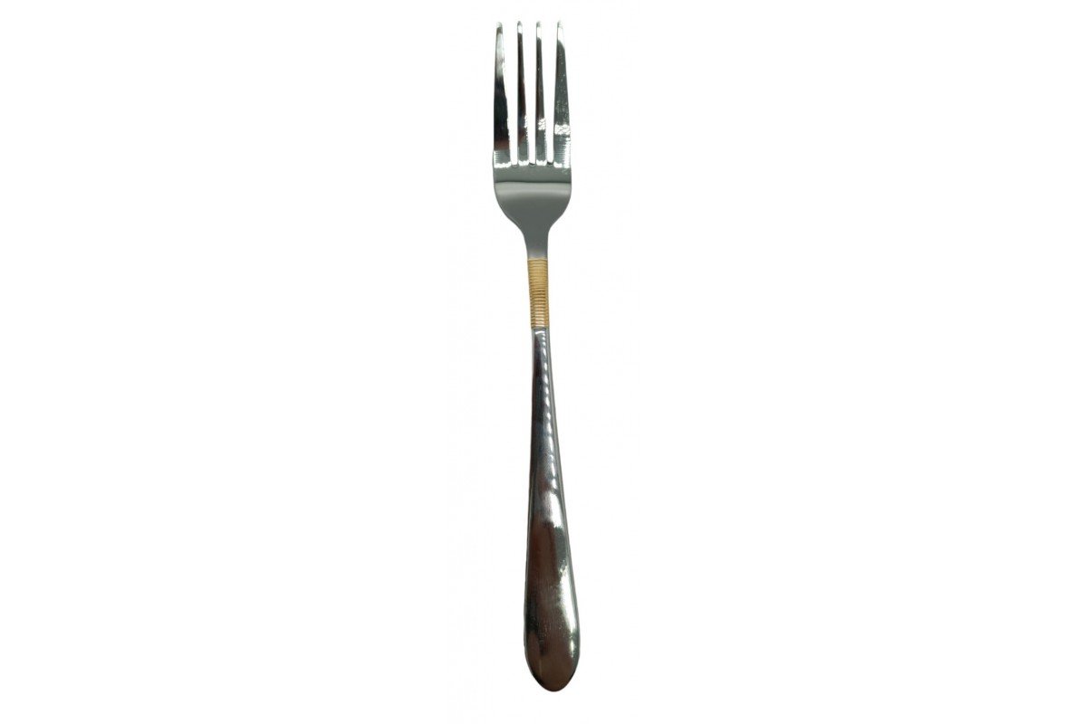 Набір десертних виделок Cutlery Set CD-25 (6 шт.) — Хром та витончене золото