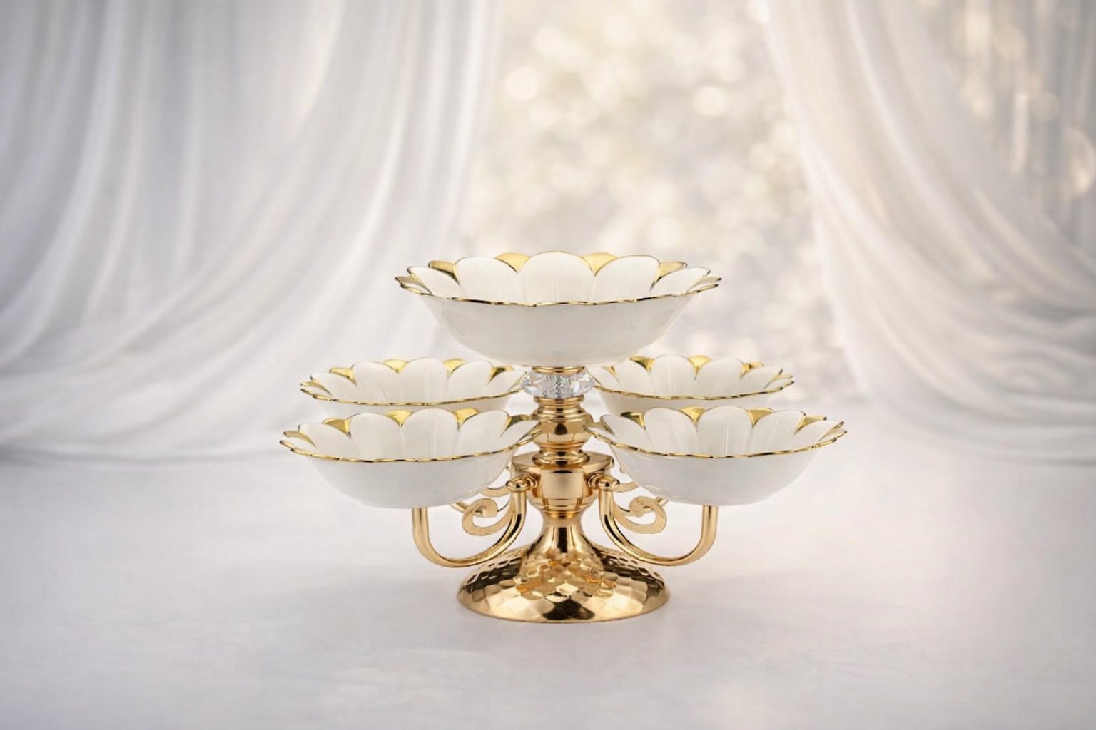 П'ятиярусна Таця-Стелаж Fruit Tray 1303-5 — Величний Каскад для Вашого Свята