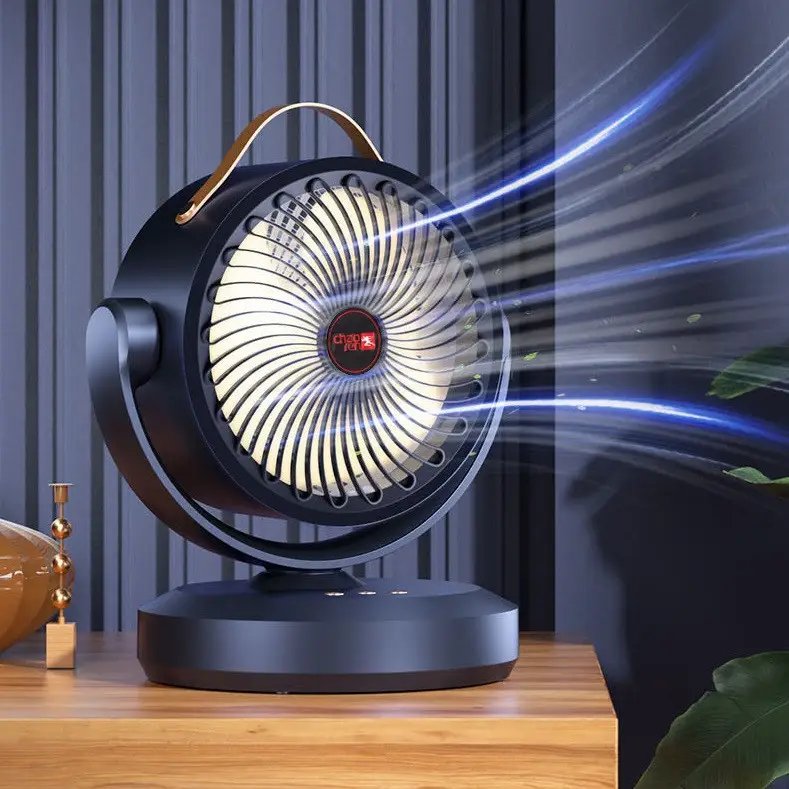 Вентилятор настільний Mini Fan (VU-05/FS-25) — Компактний комфорт із автоповоротом,Чорний