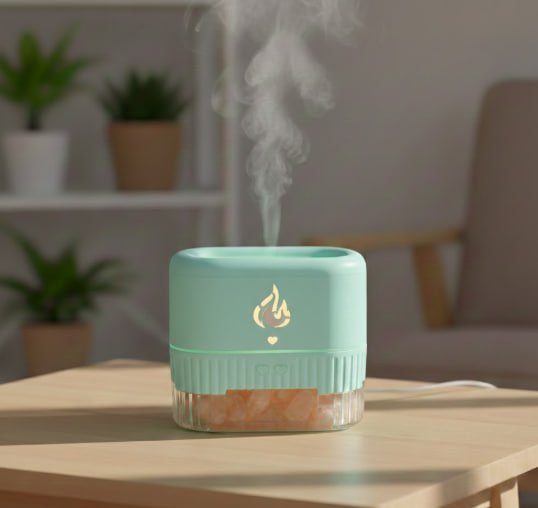 Зволожувач повітря з камінням Aroma Diffuser UV-3 / FT-1933 — Естетика та Здоров'я,Бірюзовий