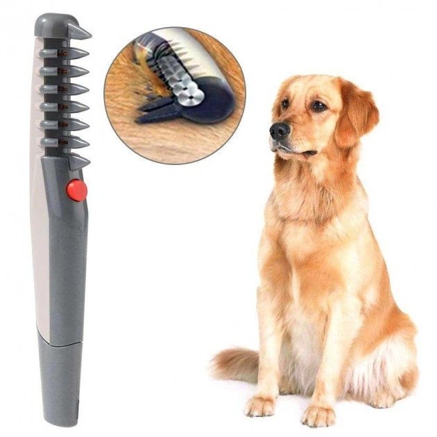 лектричний гребінець для шерсті Knot Out Electric Pet Comb (WN-34) — Безболісне видалення ковтунів