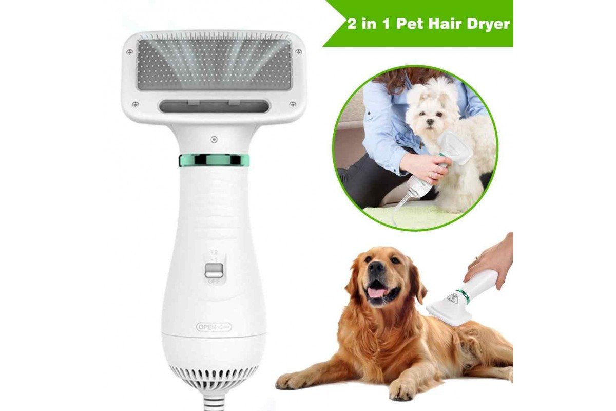 Фен-гребінець для шерсті 2-в-1 PET GROOMING DRYER (WN-10 / WO-34) — Професійний догляд вдома
