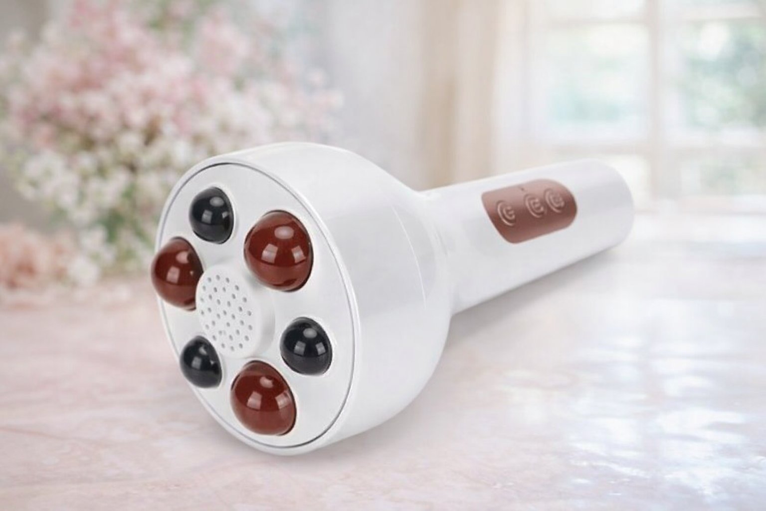 Електричний масажер для живота та тіла Kneading K106 (XYT-660): Глибоке розминання, детокс та антицелюлітний ефект,Білий