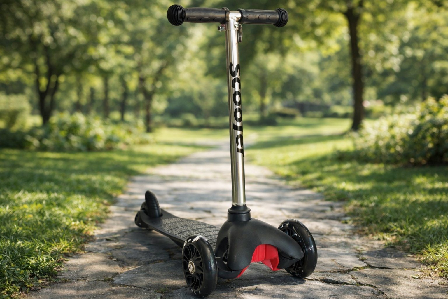 Дитячий триколісний самокат Scooter Mini 073: Перший транспорт для яскравих прогулянок,Чорний