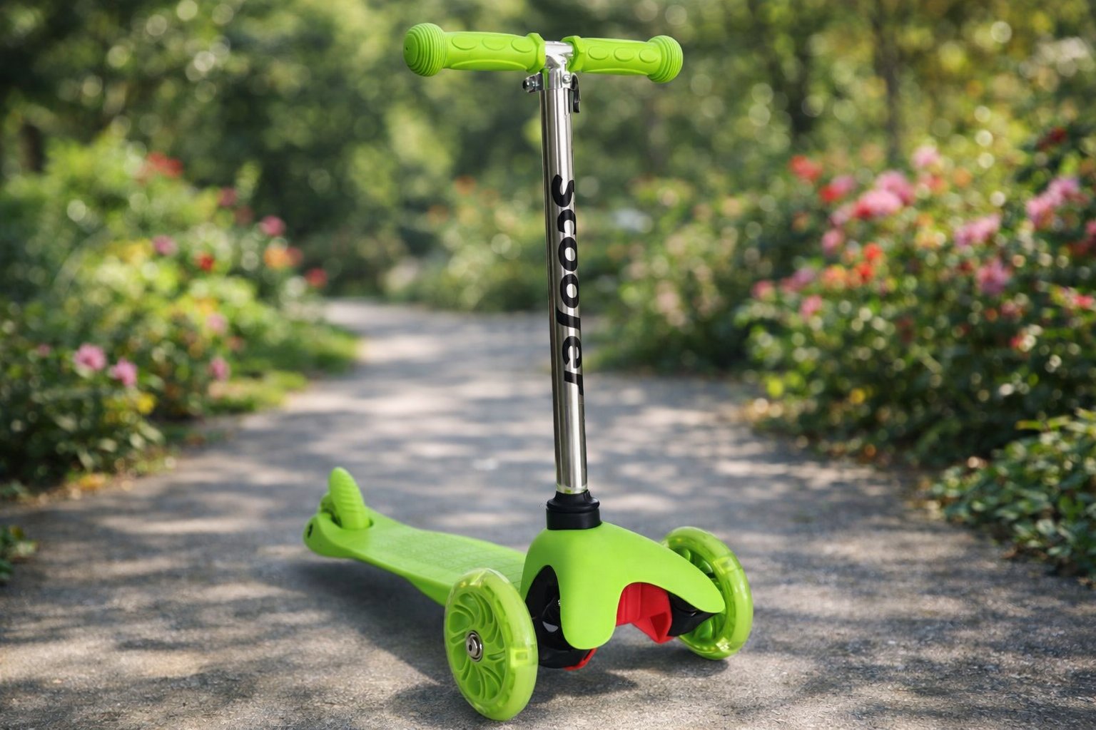 Дитячий триколісний самокат Scooter Mini 073: Перший транспорт для яскравих прогулянок,Зелений