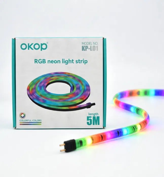 Гнучка світлодіодна RGB стрічка OKOP KP-L01 (5 метрів) — Атмосферне освітлення вашого простору