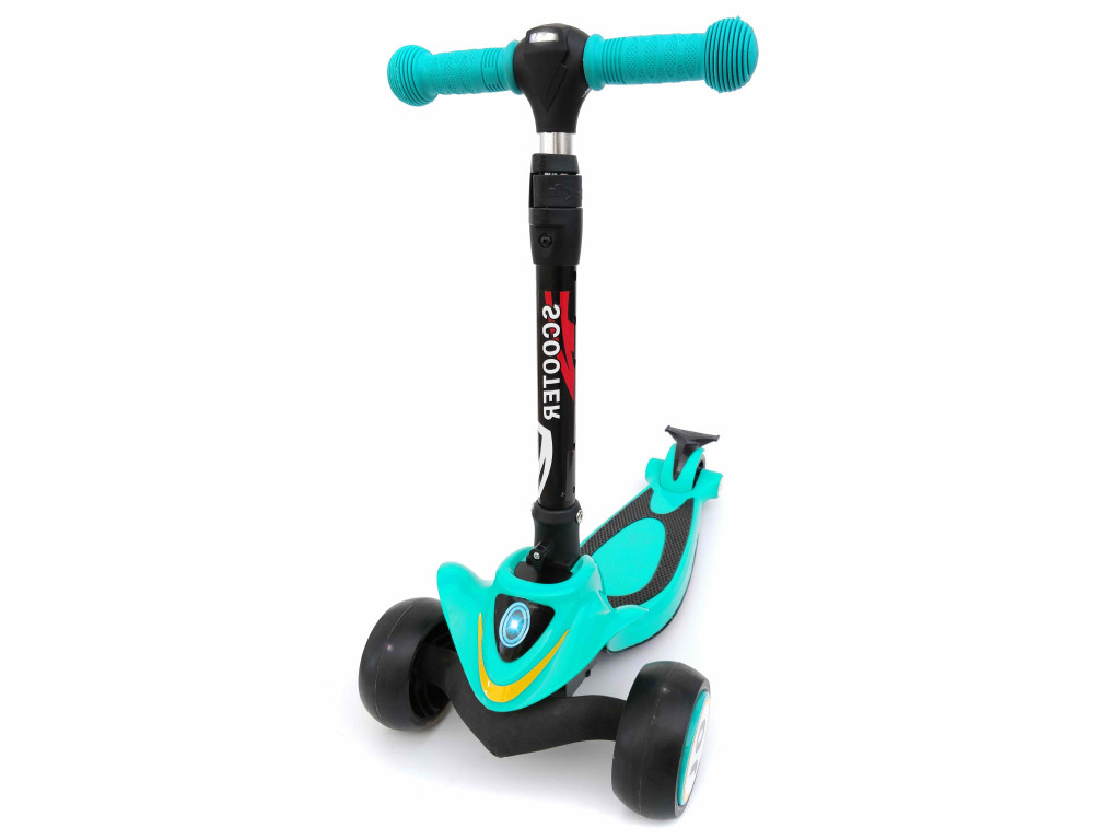 Дитячий триколісний самокат Scooter Fly F4: Потужний позашляховик для маленьких райдерів,Блакитний