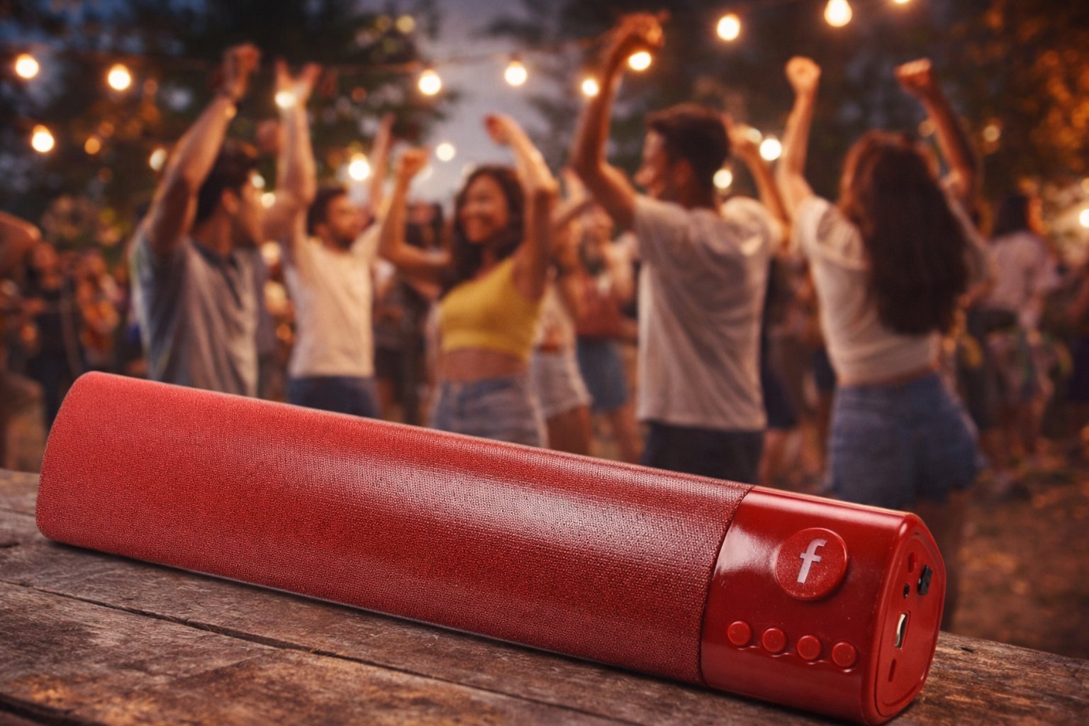 Портативна Bluetooth колонка 1300 — Потужний звук та мобільність у кожній деталі,Червона