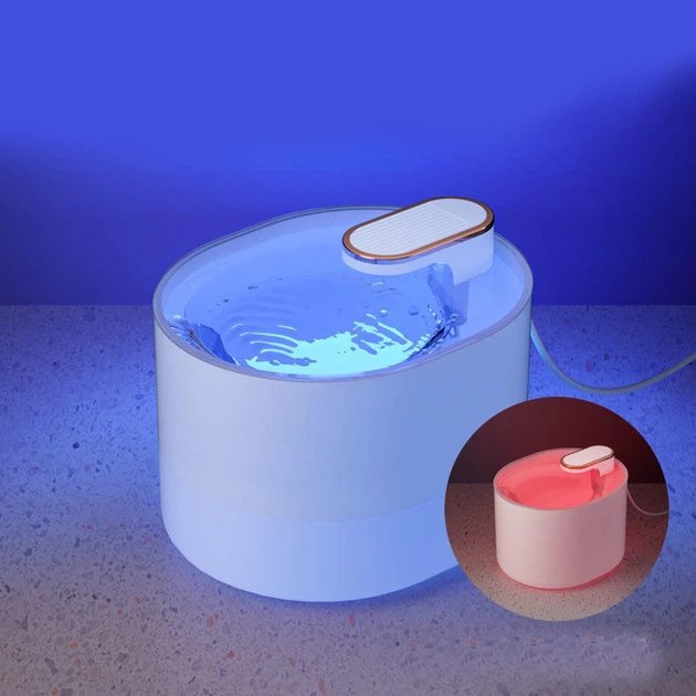Автоматична поїлка-фонтан Pet Water Dispenser 3л — Свіжа та чиста вода 24/7,Біла