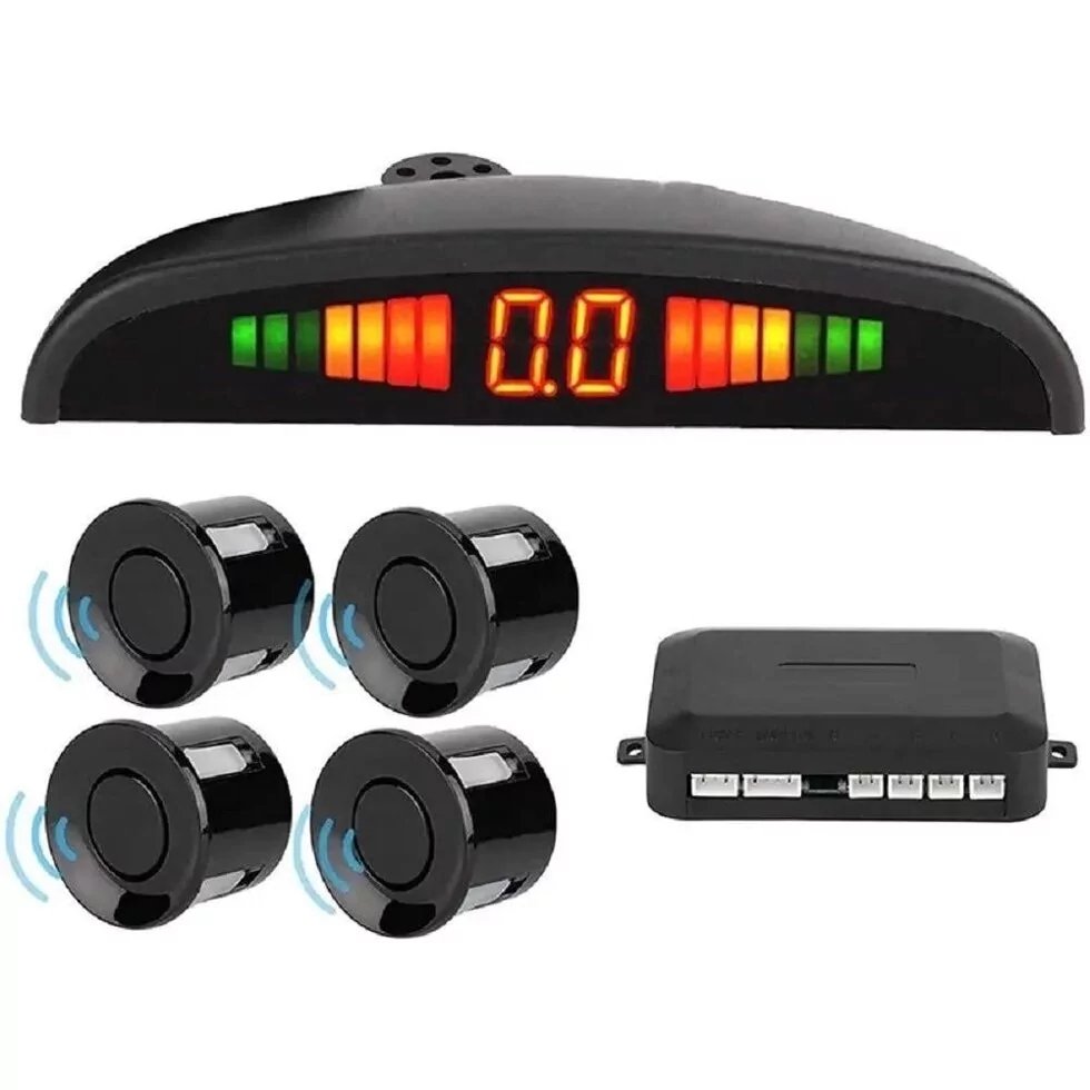 Паркувальна система PREMIUM PARKING SENSOR PLUS (4 датчики, Чорний)