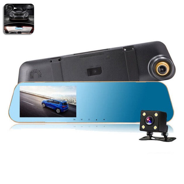 Автомобільний відеореєстратор-дзеркало DVR DV400 Touch 4,3