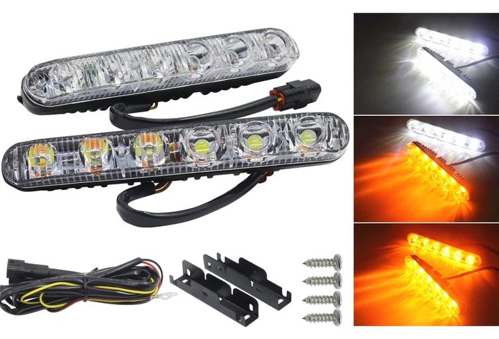 LED Автофара DRL-L6 (Денні ходові вогні з функцією повороту)