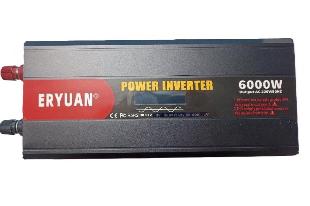 ПЕРЕТВОРЮВАЧ НАПРУГИ (ІНВЕРТОР) 6000W — ЧИСТИЙ СИНУС 