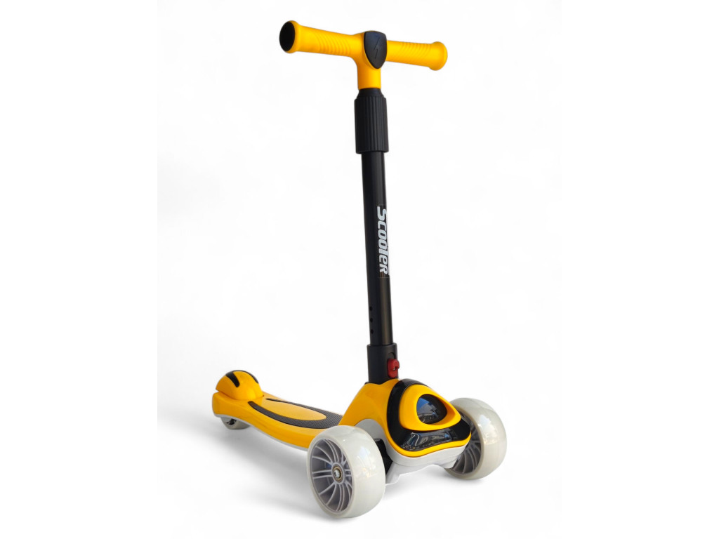 Дитячий триколісний самокат Scooter Light 602-1: Музичний драйв та впевнений хід