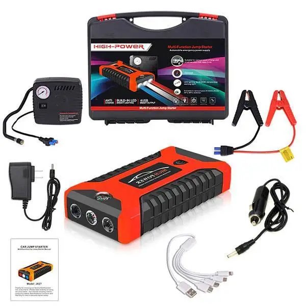 ПУСКОЗАРЯДНИЙ ПРИСТРІЙ JUMPSTARTER JX27 (2-в-1: БУСТЕР + КОМПРЕСОР)