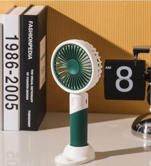 ПОРТАТИВНИЙ МІНІ-ВЕНТИЛЯТОР PORTABLE FAN 6+,Зелений