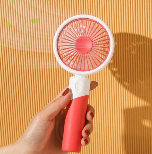 ПОРТАТИВНИЙ МІНІ-ВЕНТИЛЯТОР PORTABLE FAN 6+,Червоний
