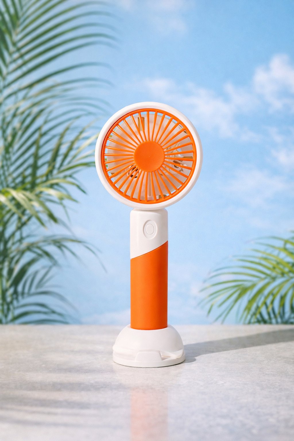 ПОРТАТИВНИЙ МІНІ-ВЕНТИЛЯТОР PORTABLE FAN 6+,Помаранчевий