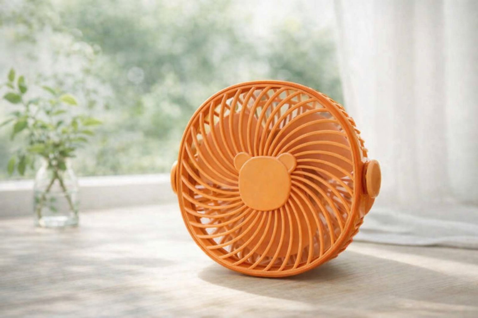 НАСТІЛЬНИЙ/НАСТІННИЙ ВЕНТИЛЯТОР DESKTOP WALL MOUNTED FAN «BEAR’S»,Помаранчевий