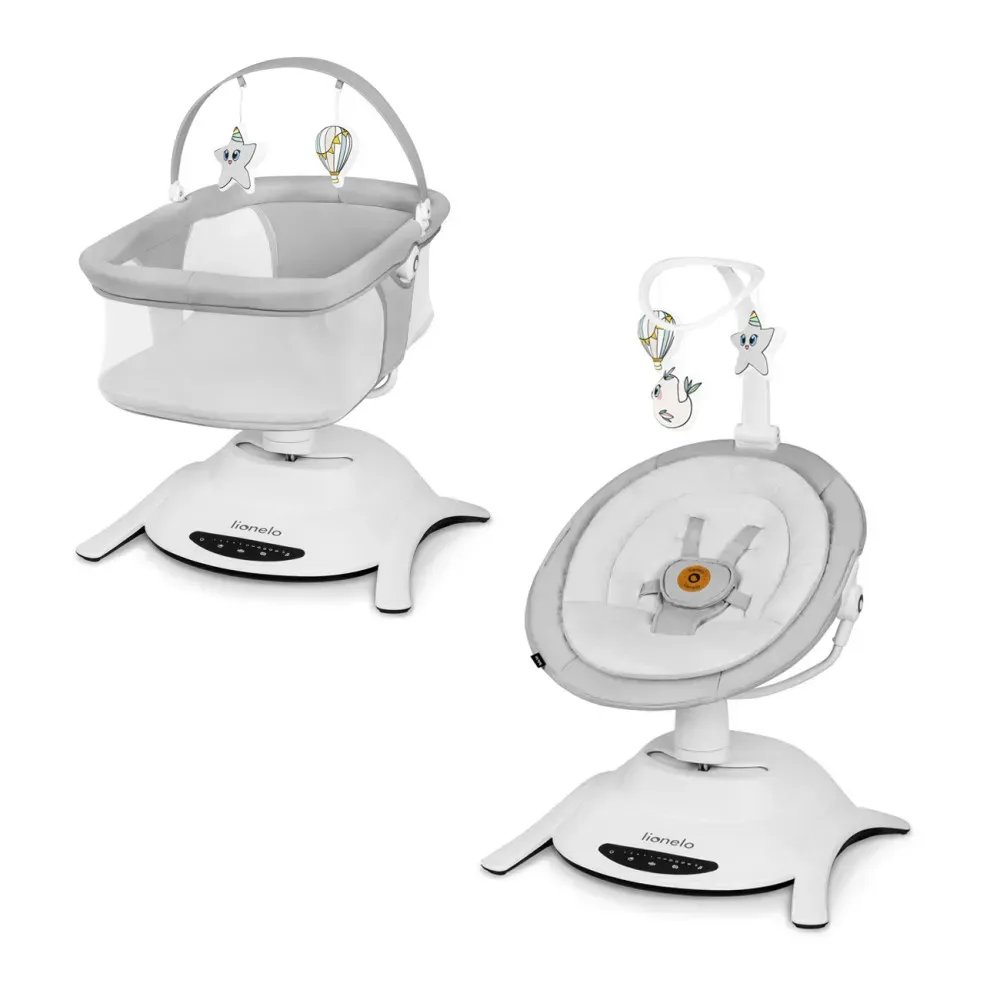 СТІЛЕЦЬ-ГОЙДАЛКА 2-в-1 LIONELO BELLA SET (GREY CONCRETE)