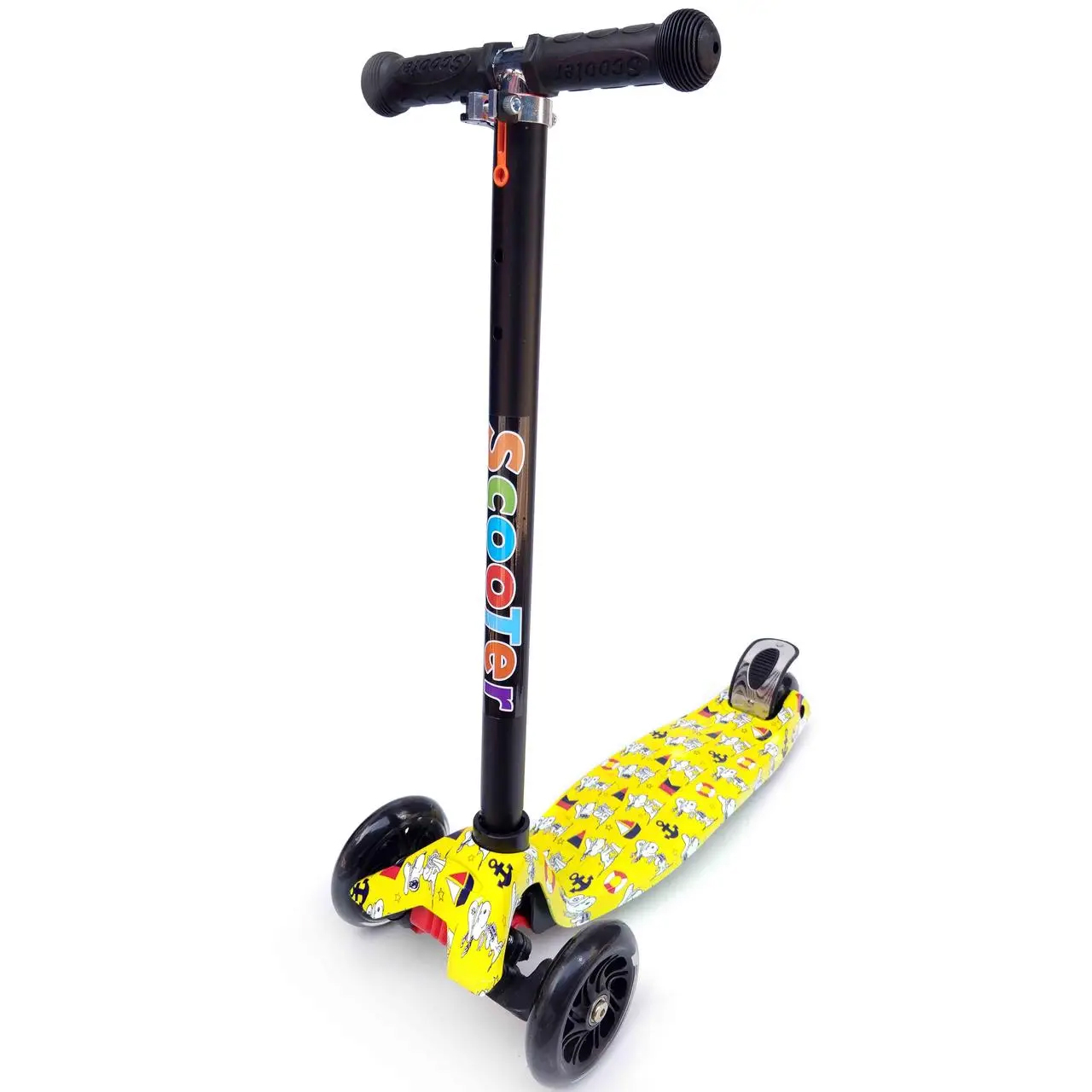 Дитячий триколісний самокат Scooter 072S: Ультралегкість та впевнений хід, Песик