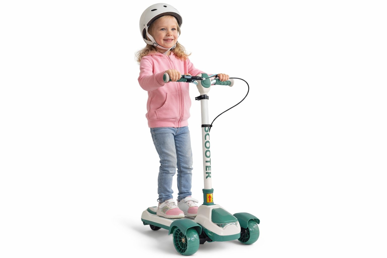 Дитячий триколісний самокат Scooter Super High K612: Найвищий стандарт комфорту та драйву,Зелений