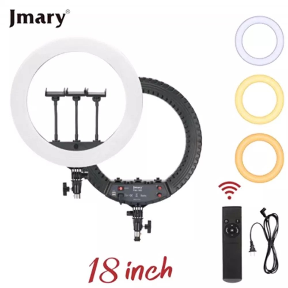 Професійна кільцева LED лампа Jmary FM-18R 46 см (18