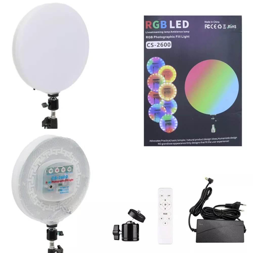 Відеосвітло RGB LED CS-2600 — креативне кольорове освітлення для вашого контенту