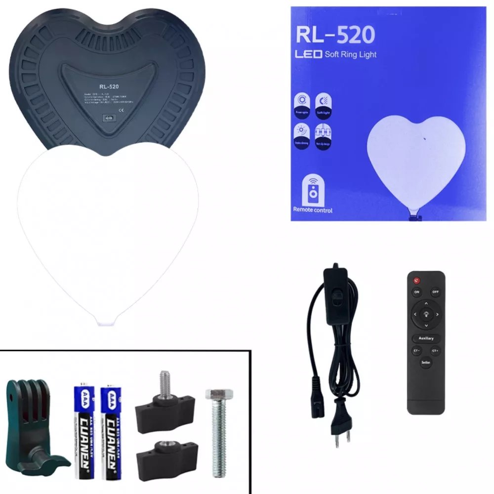 Відеосвітло LED RL-520 «Серце» — масштабне та ефектне рішення для б’юті-контенту