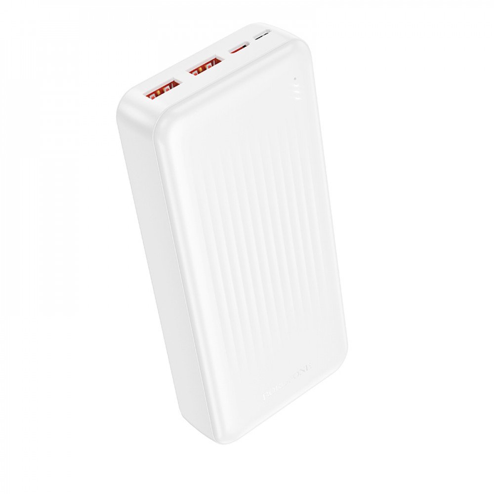 Повербанк Borofone BJ80A 20000 mAh — потужність та елегантність у білому корпусі