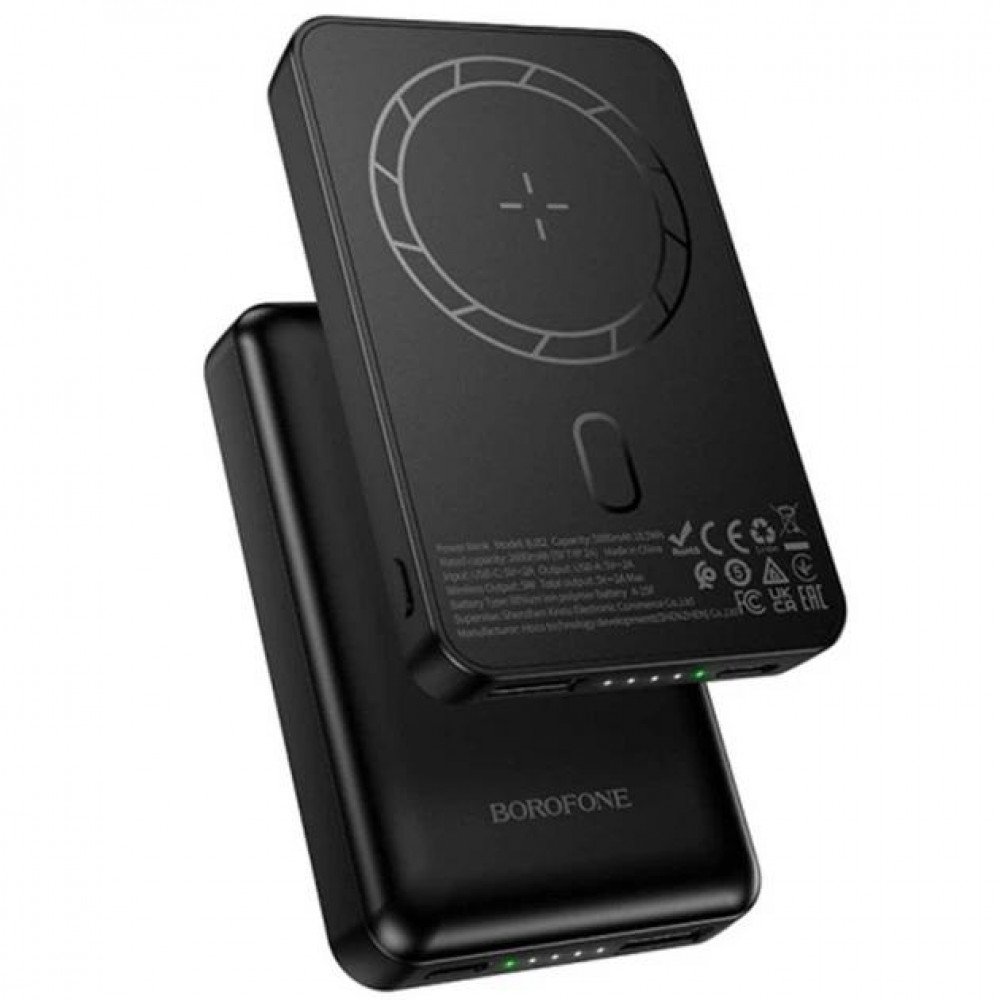 Повербанк Borofone BJ82 5000 mAh — компактне рішення з підтримкою бездротової зарядки