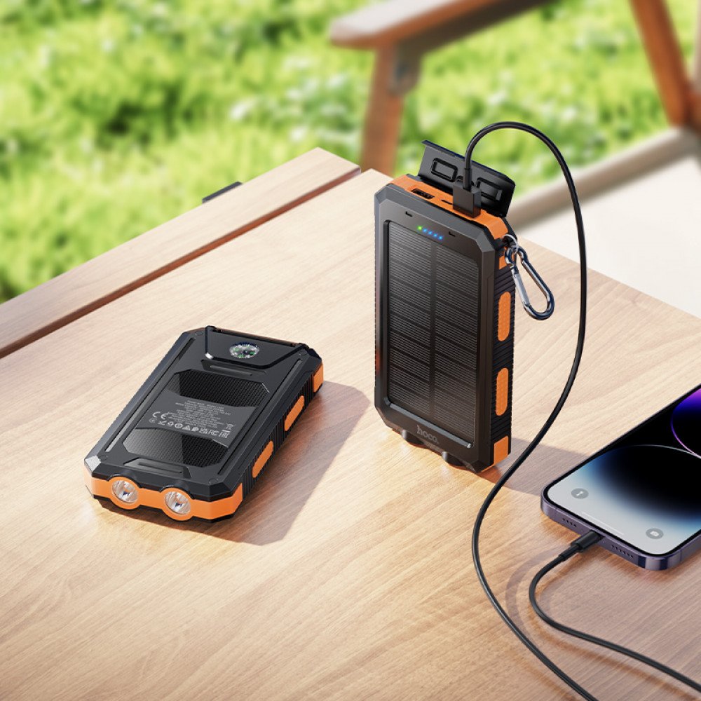 Повербанк Hoco J164 8000 mAh — надійне джерело енергії з функцією сонячної зарядки