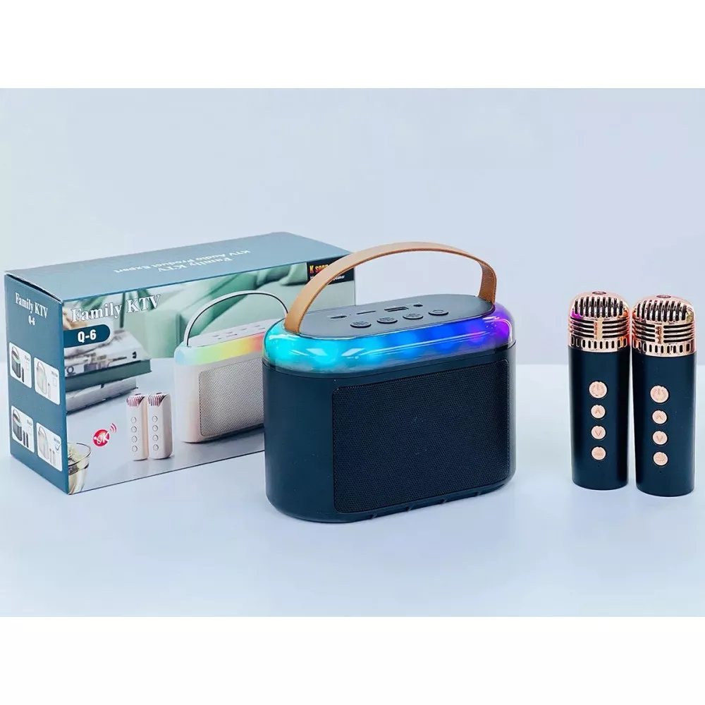 Портативна колонка Bluetooth Speaker Q-6 з мікрофоном — ваш ідеальний аудіоцентр
