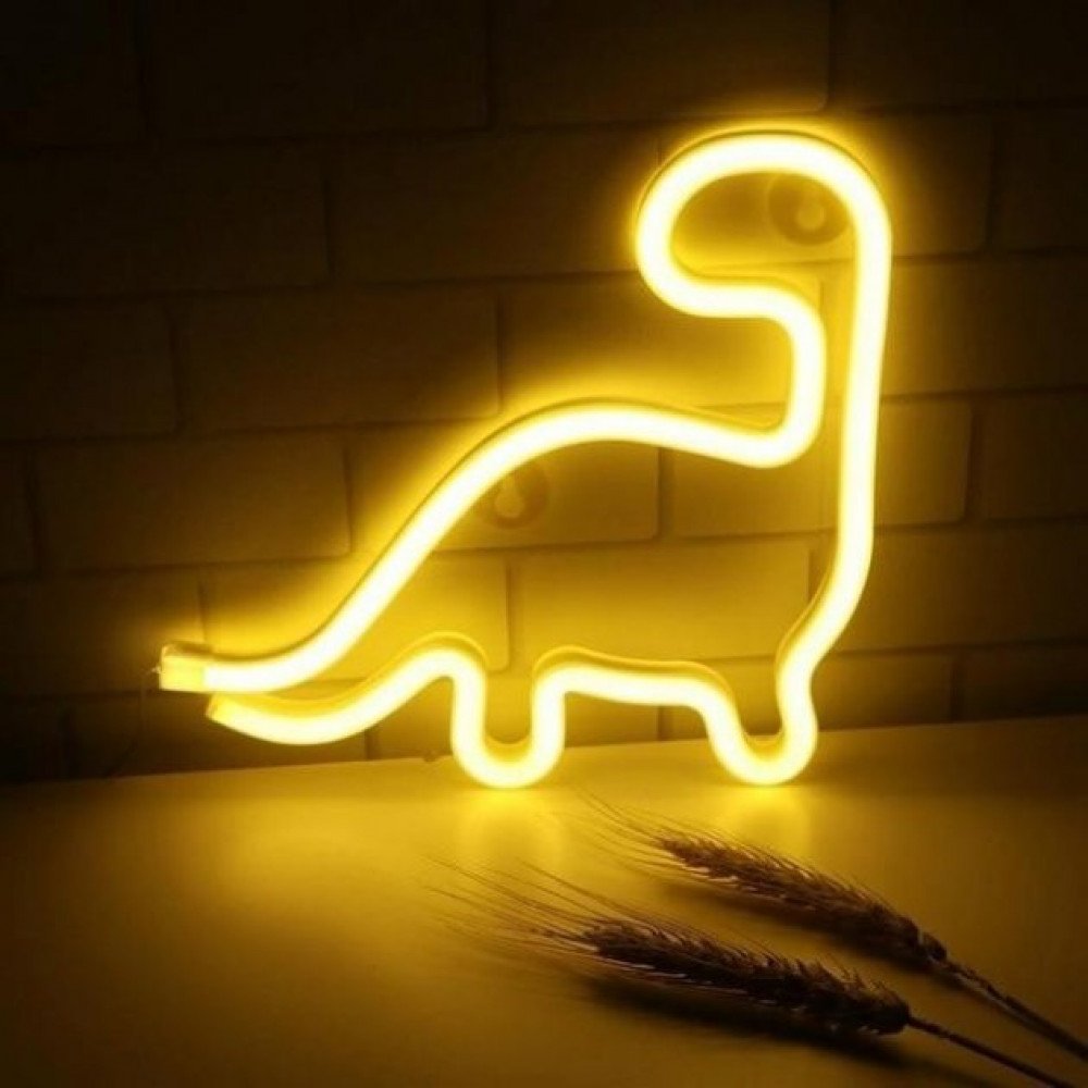 Нічний світильник Neon Sign — Dino (Динозавр)