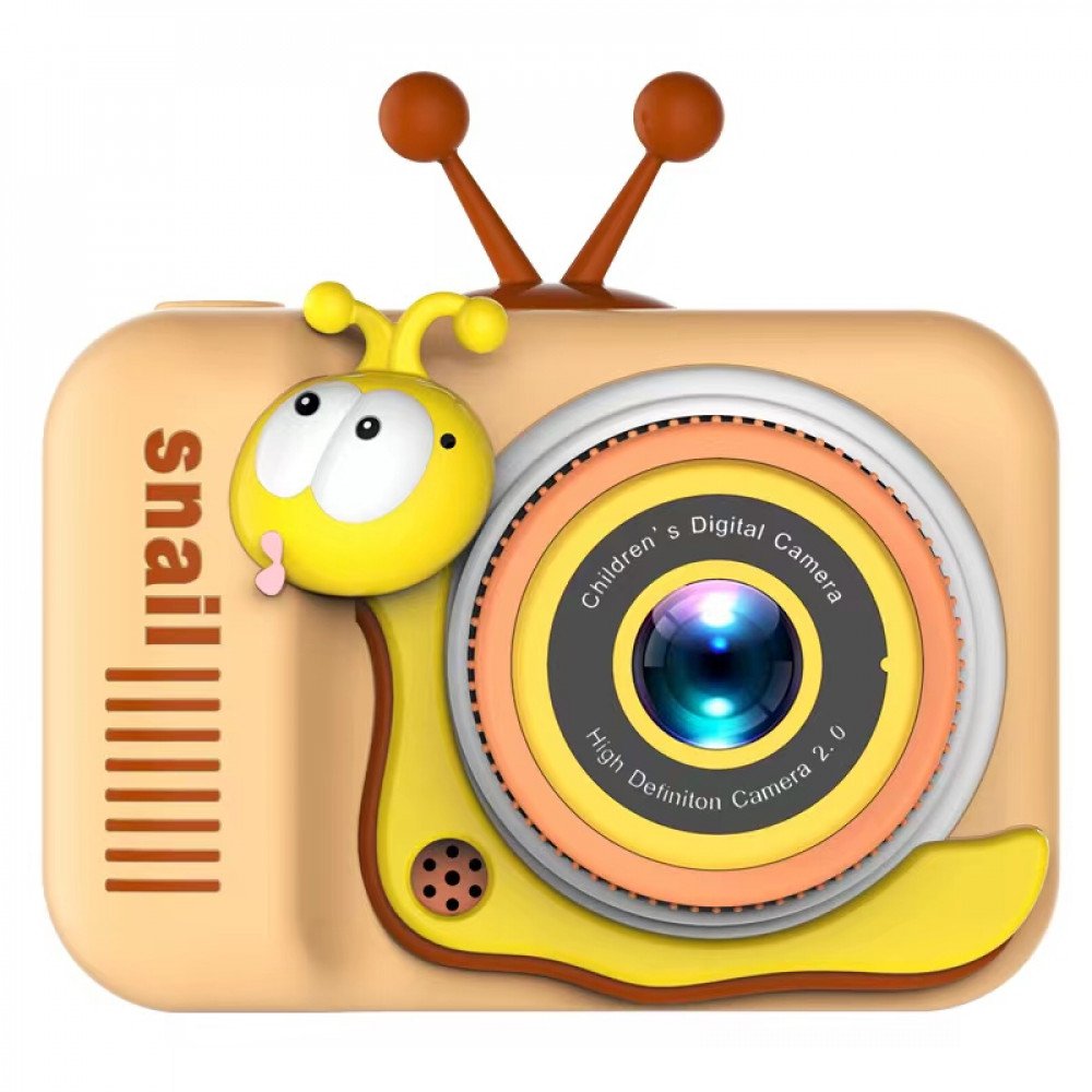 Дитячий фотоапарат Children's Fun Camera X14 — багатофункціональний простір для творчості та розваг (Персиковий/Помаранчевий)