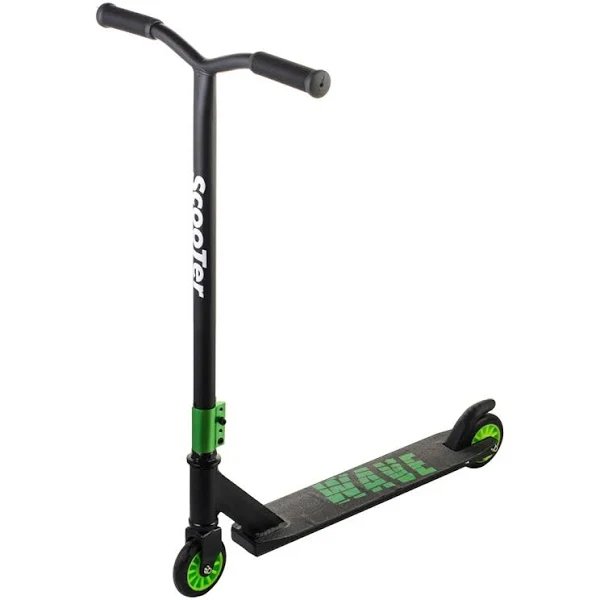 Трюковий самокат Scooter Wave 052X: Надійність алюмінієвих дисків для впевнених стрибків,Зелений