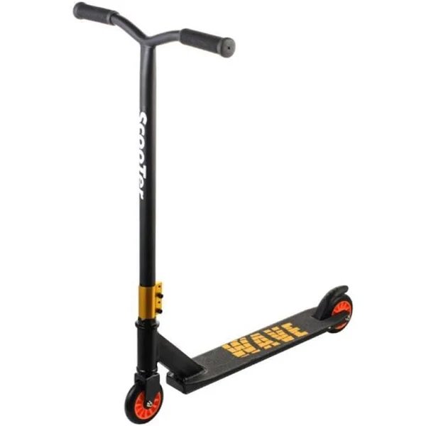 Трюковий самокат Scooter Wave 052X: Надійність алюмінієвих дисків для впевнених стрибків,Жовтий