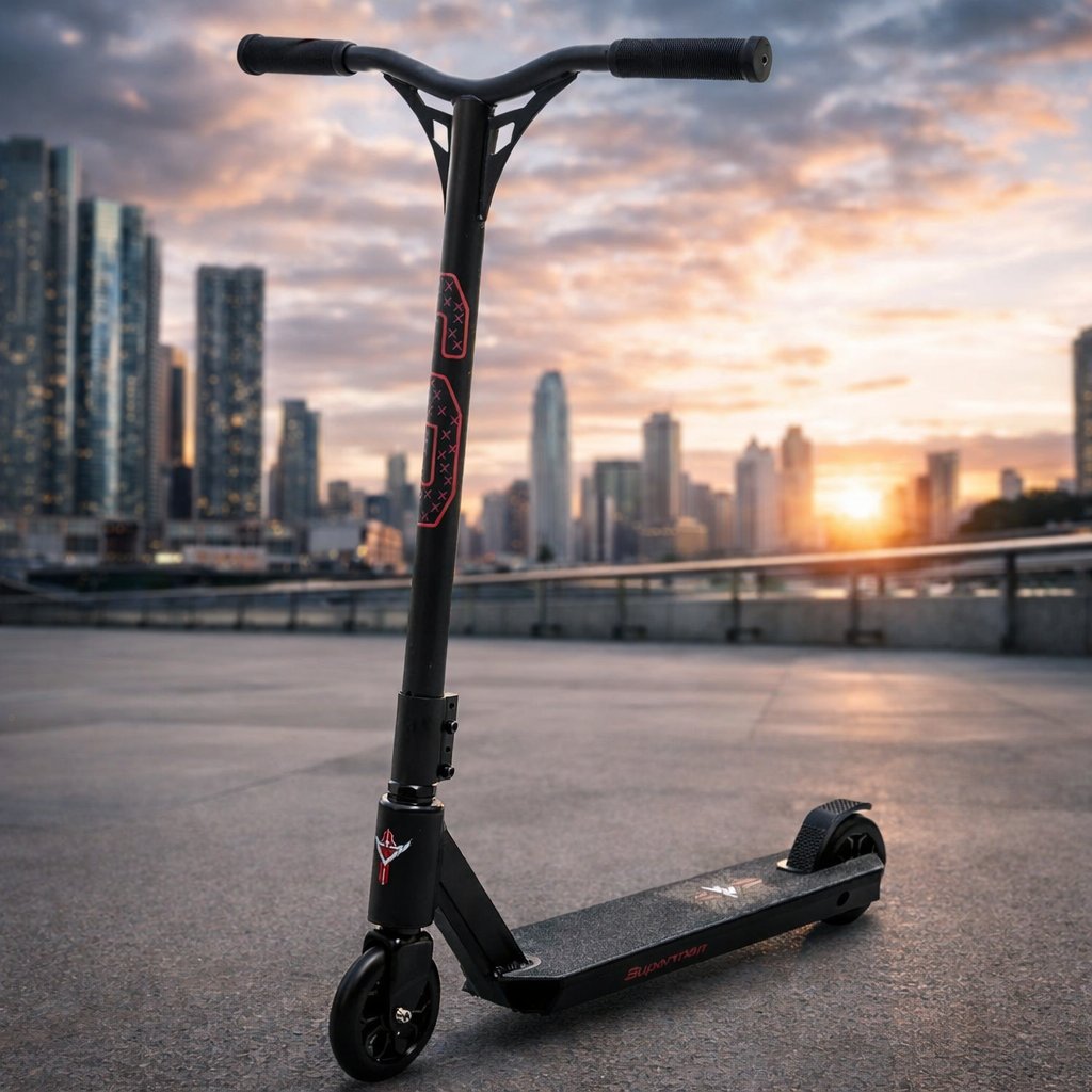 Трюковий самокат Scooter D090: Максимальна стійкість та професійні алюмінієві диски,Синій