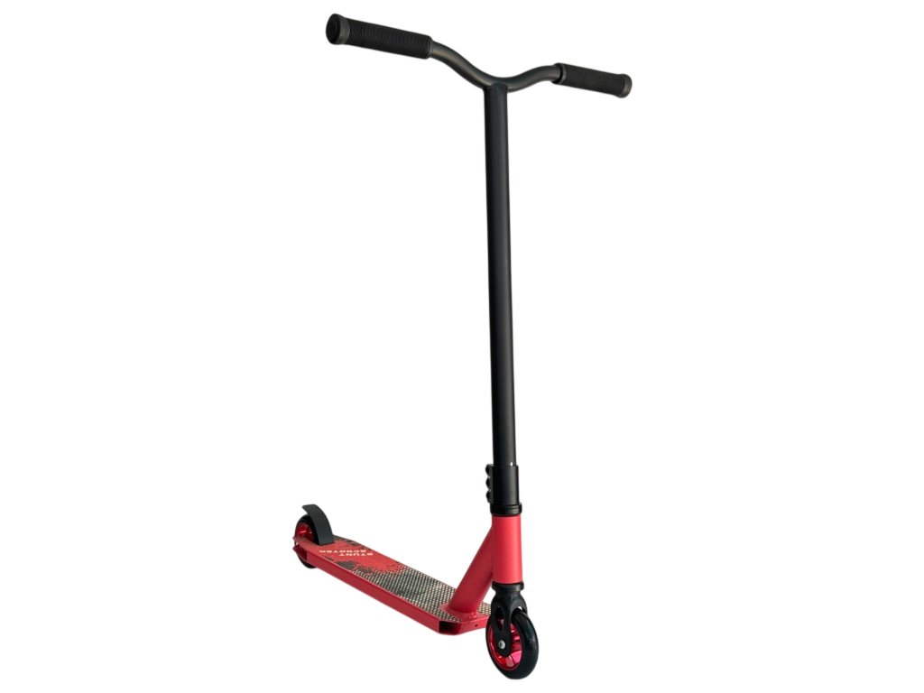 Трюковий самокат Stunt Scooter 002: Професійна компресія HIC та алюмінієва міцність,Червоний