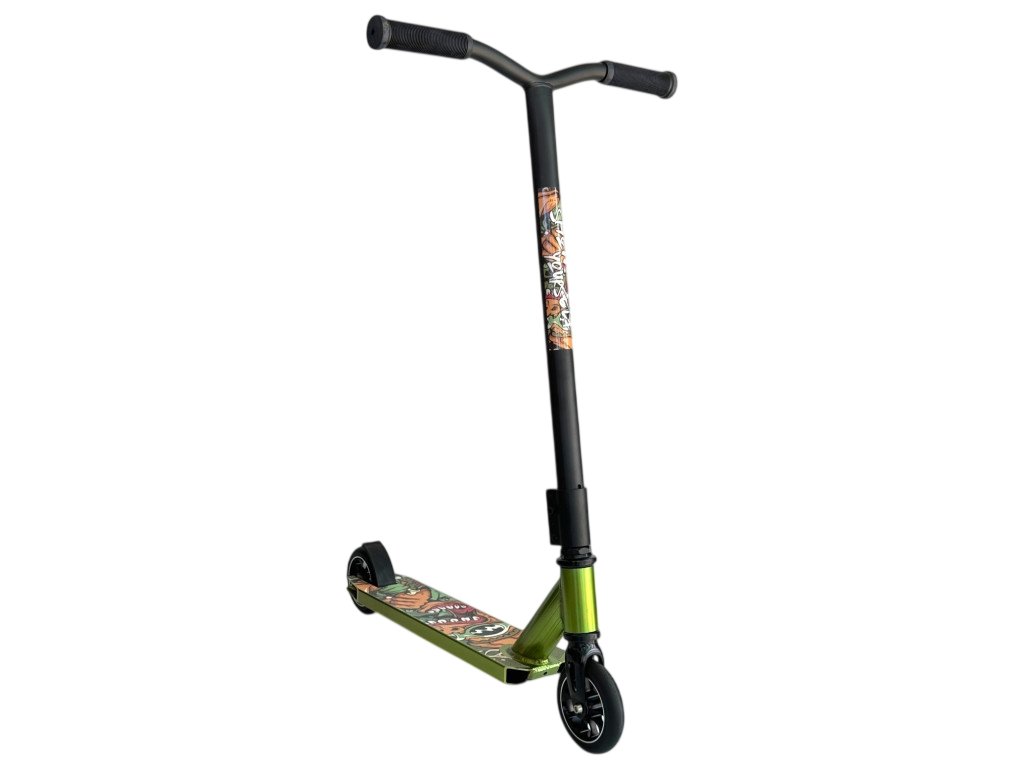 Трюковий самокат Scooter Aluminium 060Y: Максимальна швидкість та надійність алюмінієвих дисків,Зелений