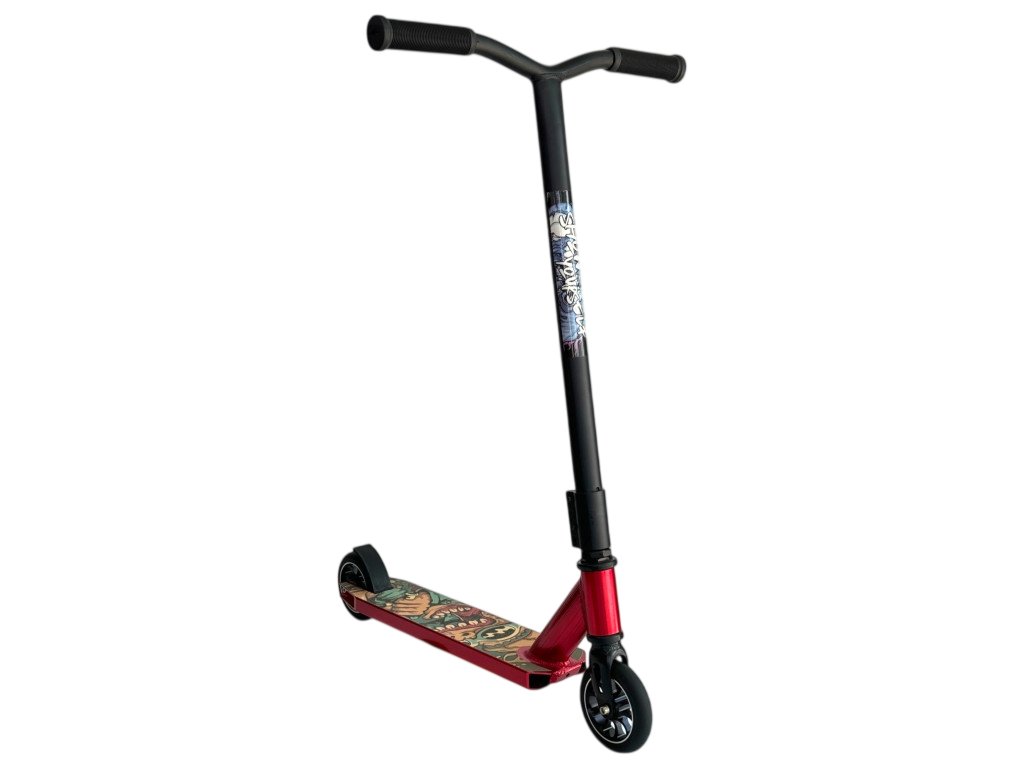 Трюковий самокат Scooter Aluminium 060Y: Максимальна швидкість та надійність алюмінієвих дисків,Червоний