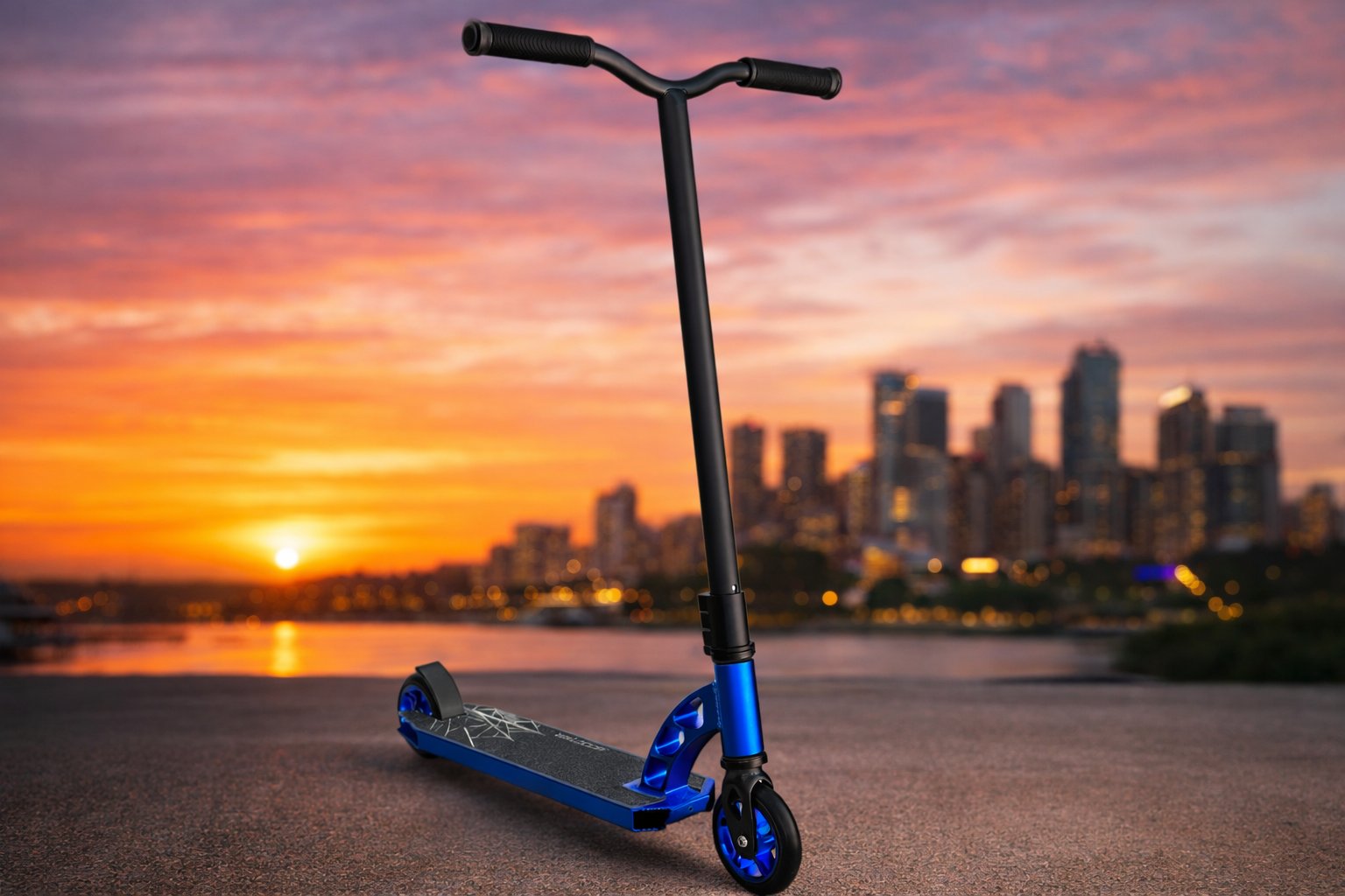 Трюковий самокат Scooter Spider CS-005P: Професійна компресія HIC та посилена стійкість,Синій